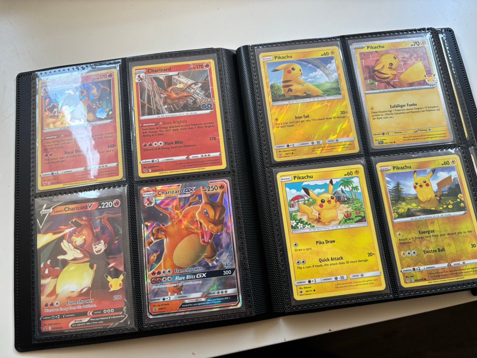 Pokémon verzameling - Charizard, Pikachu, EX, GX, Full Art, Ophalen of Verzenden, Zo goed als nieuw