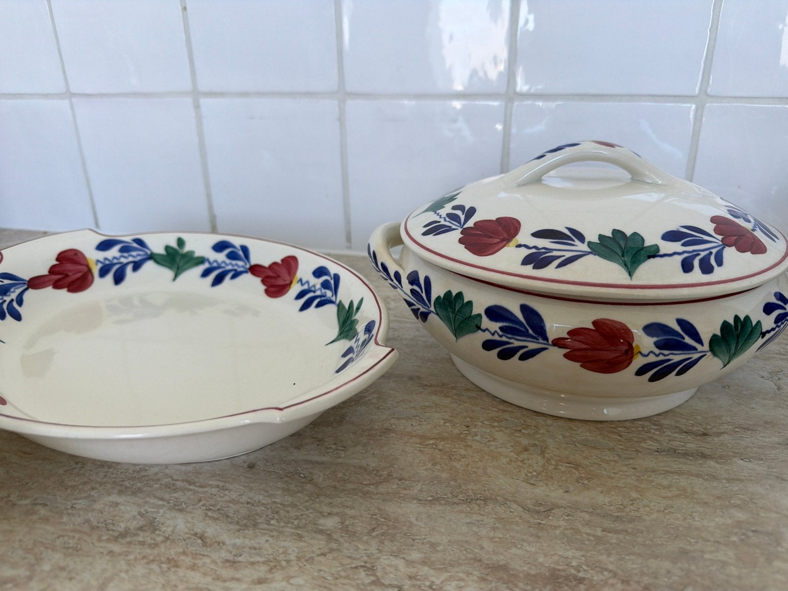 Diverse boerenbont schalen, Ophalen of Verzenden