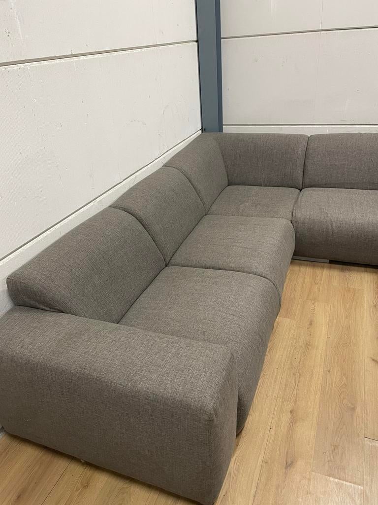 Mooie luxe grijze hoekbank - GEREINIGD!!!, Huis en Inrichting, Banken | Bankstellen, Ophalen, 250 tot 300 cm, Luxe, Hoekbank