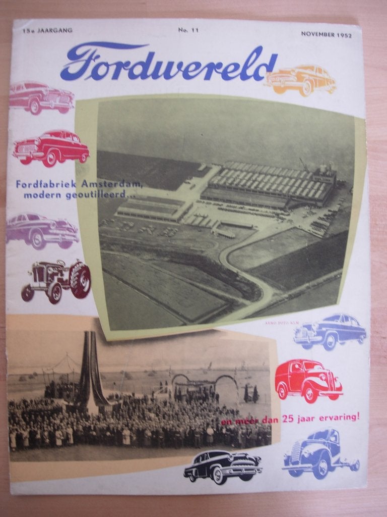 Ford Wereld November 1952 – Fordwereld, Ophalen of Verzenden, Ford, Ford