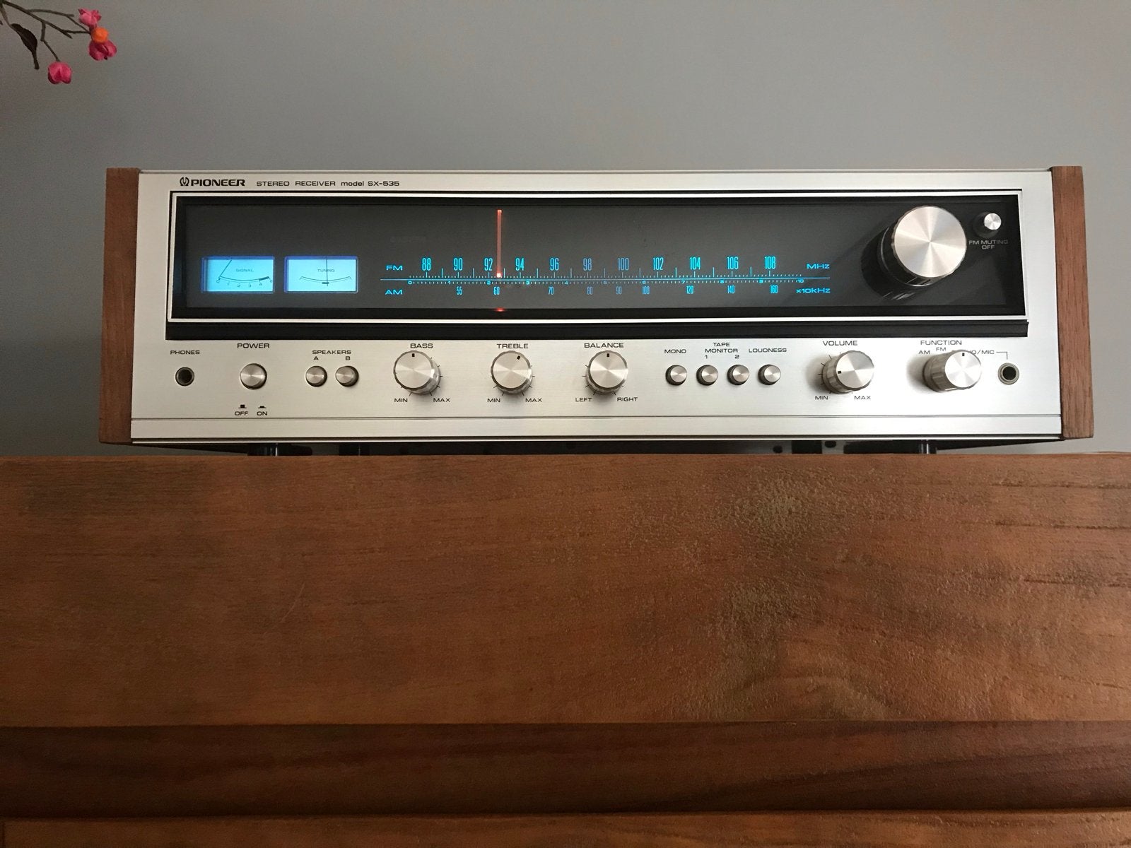 Pioneer SX-535, Audio, Tv en Foto, Versterkers en Receivers, Ophalen, Zo goed als nieuw, 60 tot 120 watt, Pioneer
