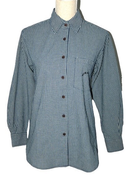 Nieuwe Blue Willi's blouse, kleine ruit, blauw, Mt. S, Blue Willi's, Nieuw, Maat 36 (S), Verzenden