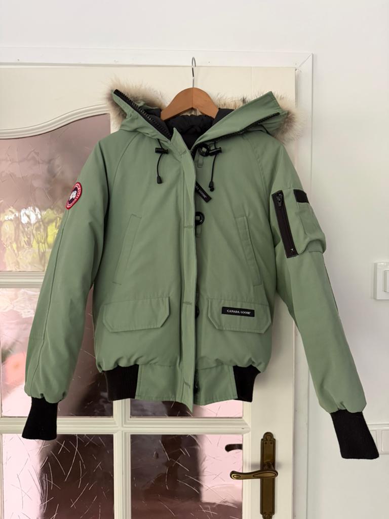Canada Goose Chilliwack Bomber Jas - Groen Maat S valt als M, Ophalen, Gedragen, Maat 38/40 (M), Groen