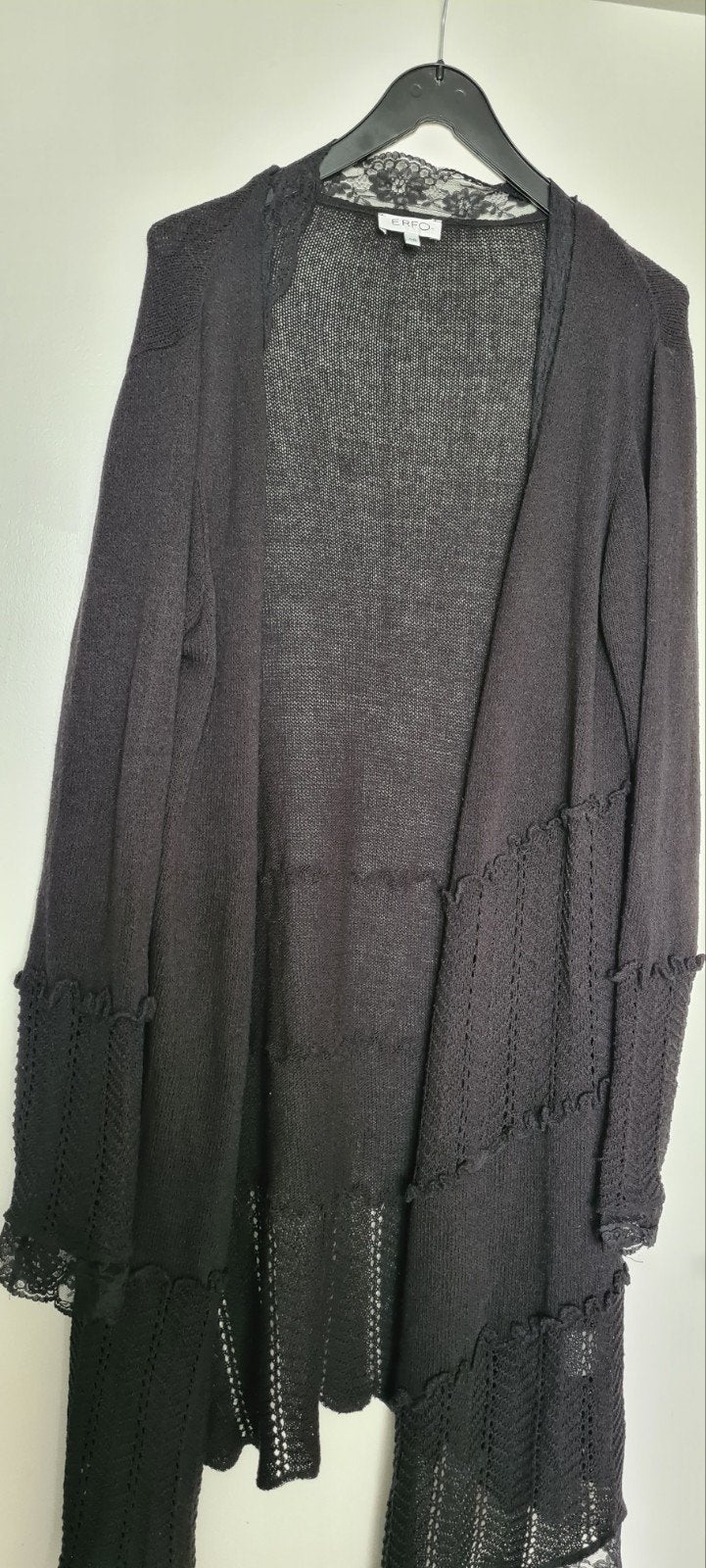 Dames jas ERFO maat 46. Kleur zwart ( Zie beschrijving), Ophalen of Verzenden, Zo goed als nieuw, Maat 46/48 (XL) of groter, Zwart