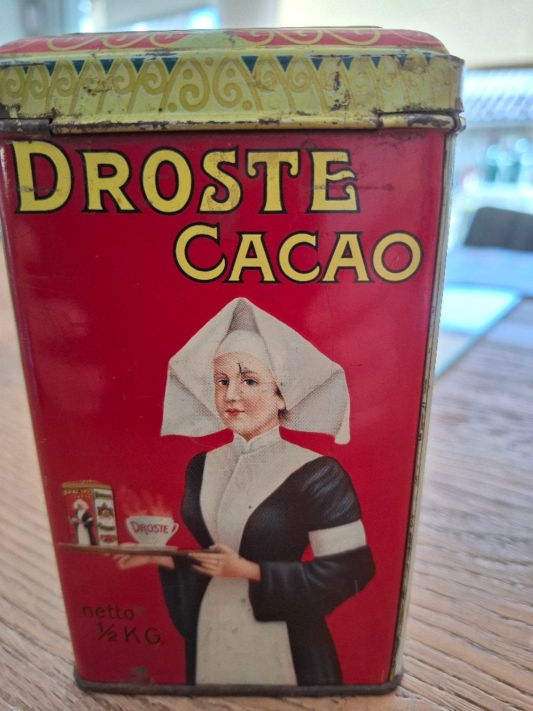 Droste blik, Verzamelen, Blikken, Ophalen of Verzenden, Gebruikt, Overige, Droste
