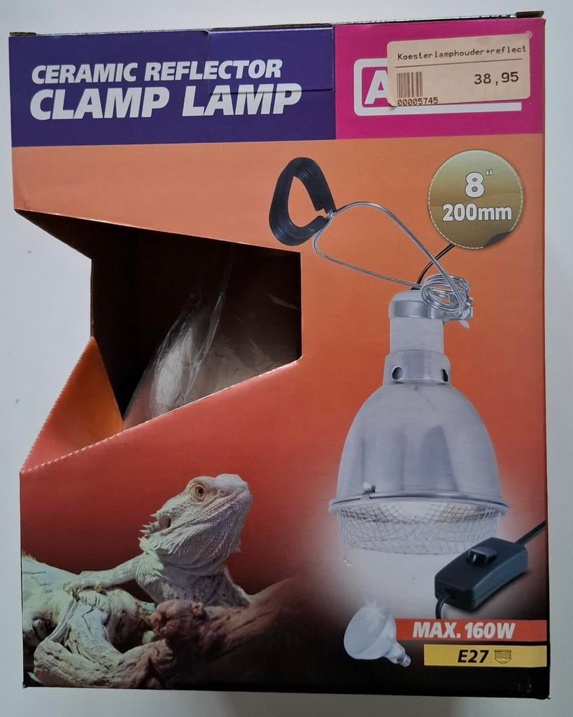 Keramische Reflector klemlamp voor oa Reptielen NIEUW, Ophalen, Nieuw