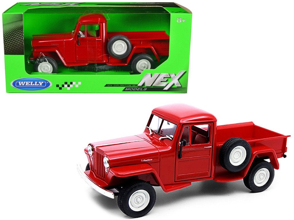 Welly: 1947 Jeep Willys Pickup 1:24, Hobby en Vrije tijd, Modelauto's | 1:24, ., Nieuw, Ophalen of Verzenden, .