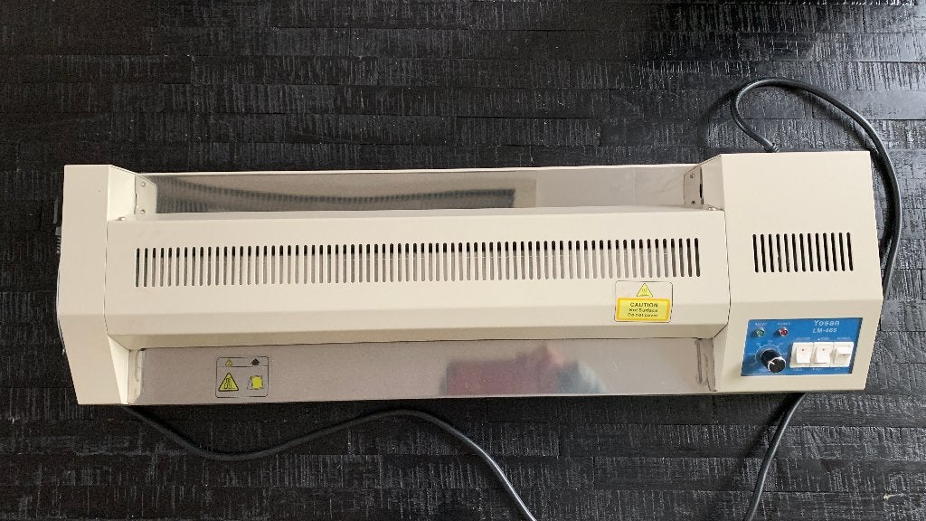 Yosan LM Lamineermachine A2 formaat(Incl.133 lamineerhoezen), Ophalen, Gebruikt