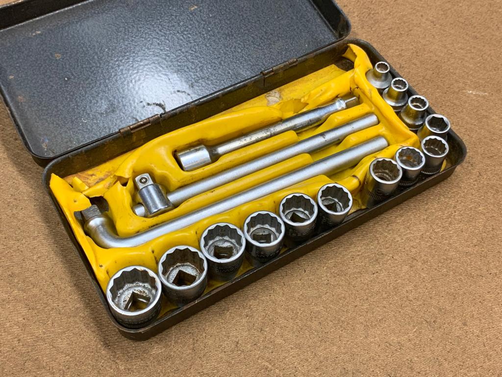 Dowidat 3/8” doppenset 6-19mm, Ophalen of Verzenden, Gebruikt