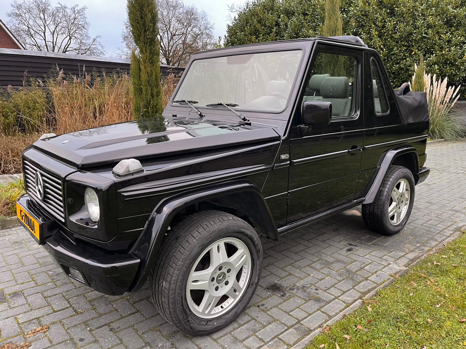 Mercedes G-Klasse Cabrio Powertop OM 606 W463 SUPERSTAAT, Auto's, Mercedes-Benz, Automaat, 750 kg, Zwart, Leder