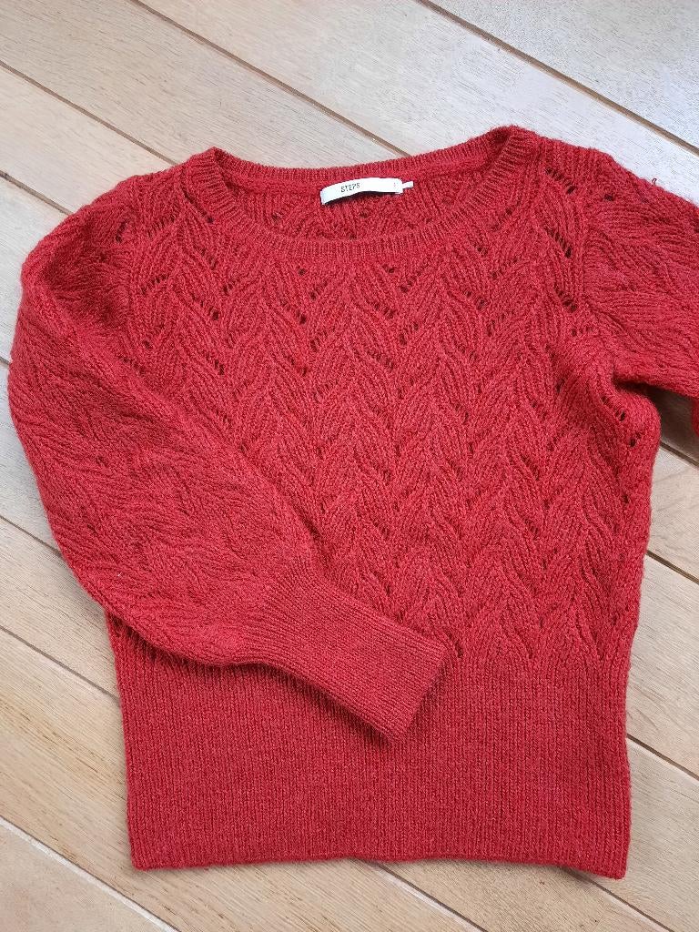 STEPS trui rood ajour maat S, Kleding | Dames, Maat 38/40 (M), Ophalen of Verzenden, Zo goed als nieuw, Steps