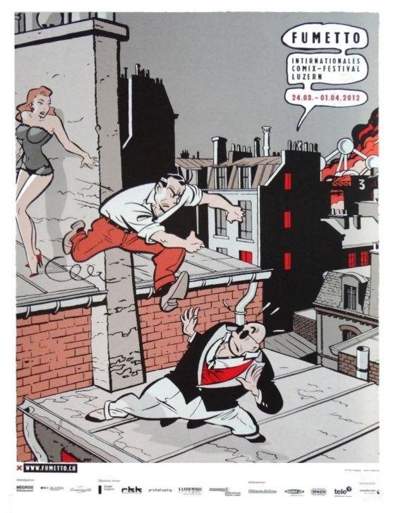 Yves Chaland: Affiche Fumetto Internationales Comix-Festival, Boeken, Eén stripboek, Nieuw, Ophalen of Verzenden, Yves Chaland