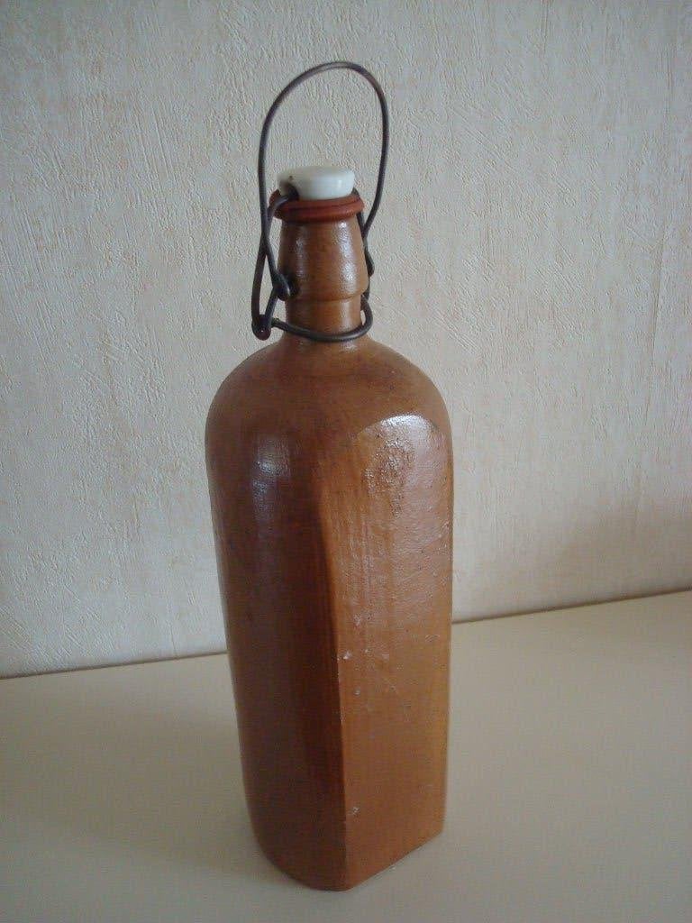 Kruik aardewerk met beugeldop, Ophalen of Verzenden