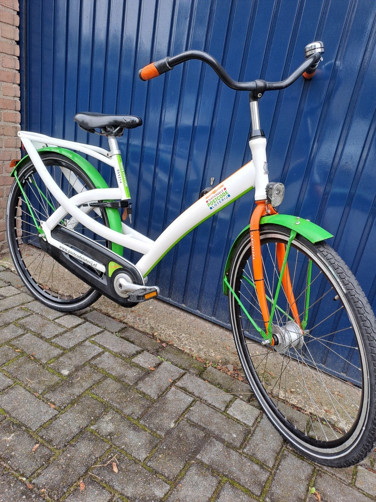 Een heerlijk rijdende stevige Union Postcode Loterij fiets., Terugtraprem, Gebruikt, 56 cm of meer, Ophalen