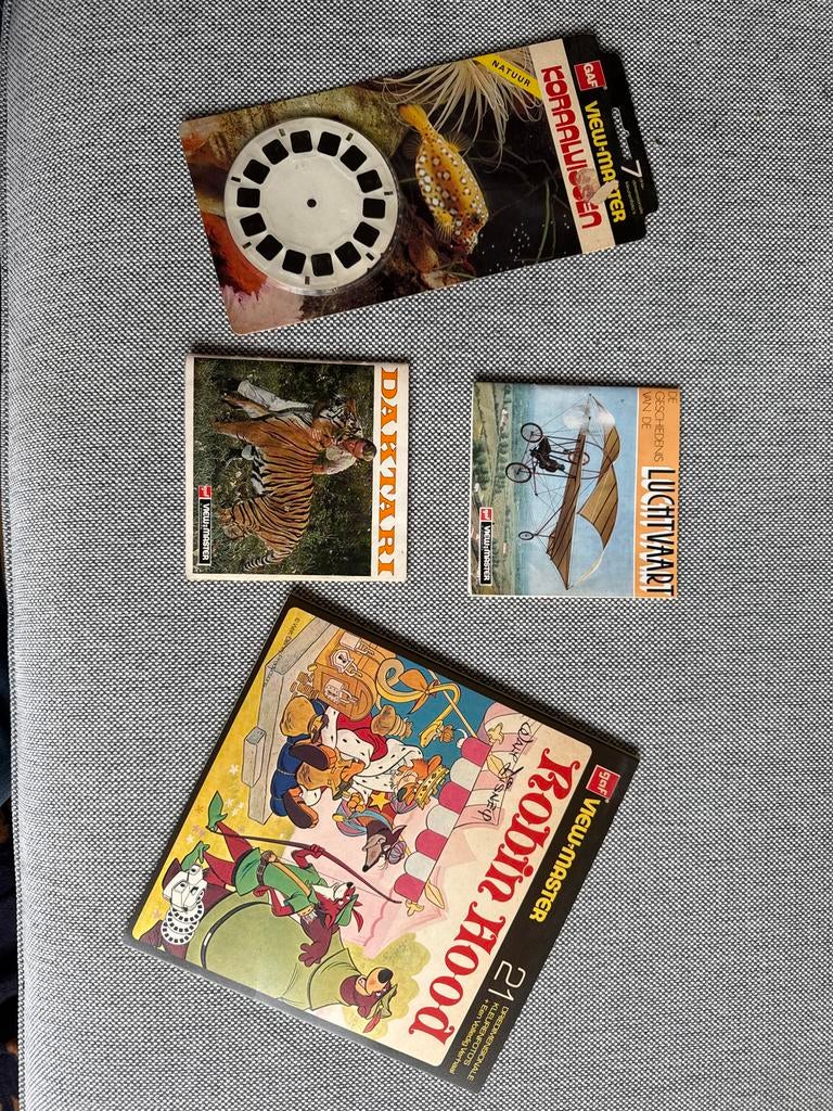Vintage View-Master Schijven - Daktari, Koraalvissen, Luchtv, Ophalen of Verzenden, Overige typen