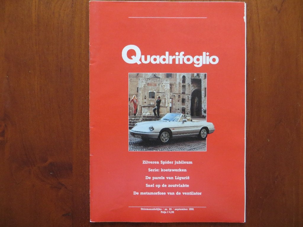 Alfa Romeo Quadrifoglio 35 (sept. 1991) 25 jaar Spider, Ophalen of Verzenden, Nieuw, Alfa Romeo