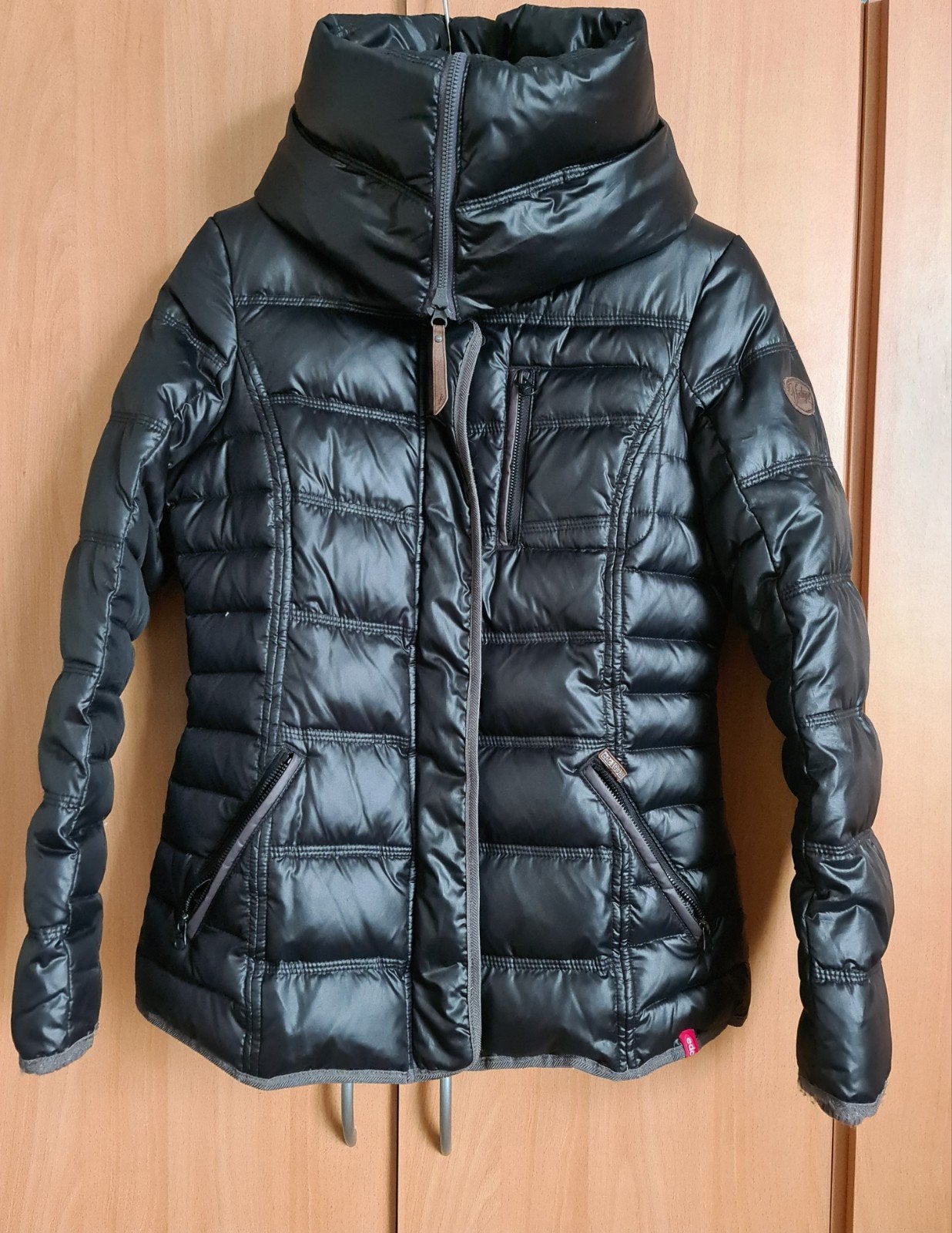 Gewatteerde jas EDC, Zwart, Ophalen of Verzenden, Zo goed als nieuw, Maat 36 (S)