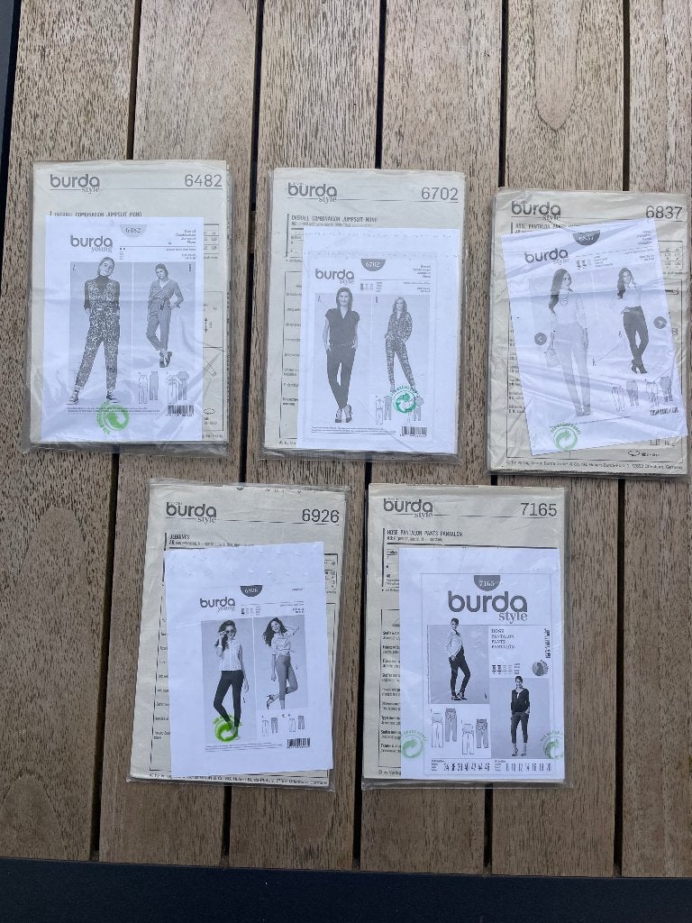 Burda naaipatronen dames broeken en jumpsuits, Broek, Vrouw, Zo goed als nieuw, Burda