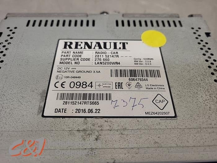 Radio van een Opel Vivaro, Gebruikt, -, -, Opel