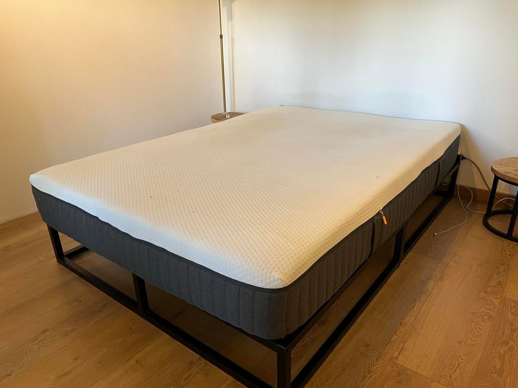 Emma Matras met frame 160x200 cm, Ophalen, Tweepersoons, Zo goed als nieuw, Matras