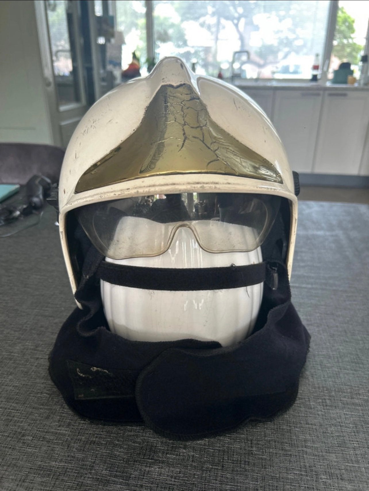 MSA Gallet F1SF brandweerhelm, Ophalen of Verzenden, Gebruikt