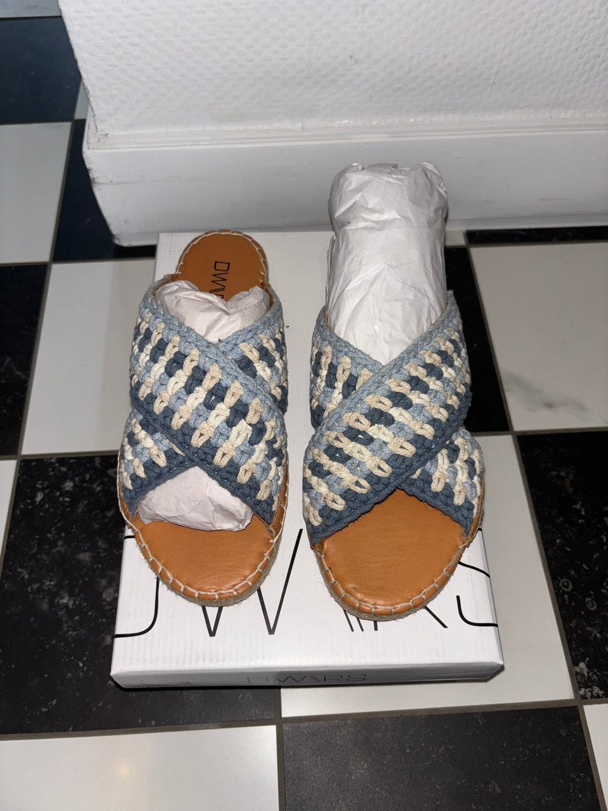 Nieuw DWRS slippers 38, Slippers, Blauw, Nieuw, Ophalen of Verzenden