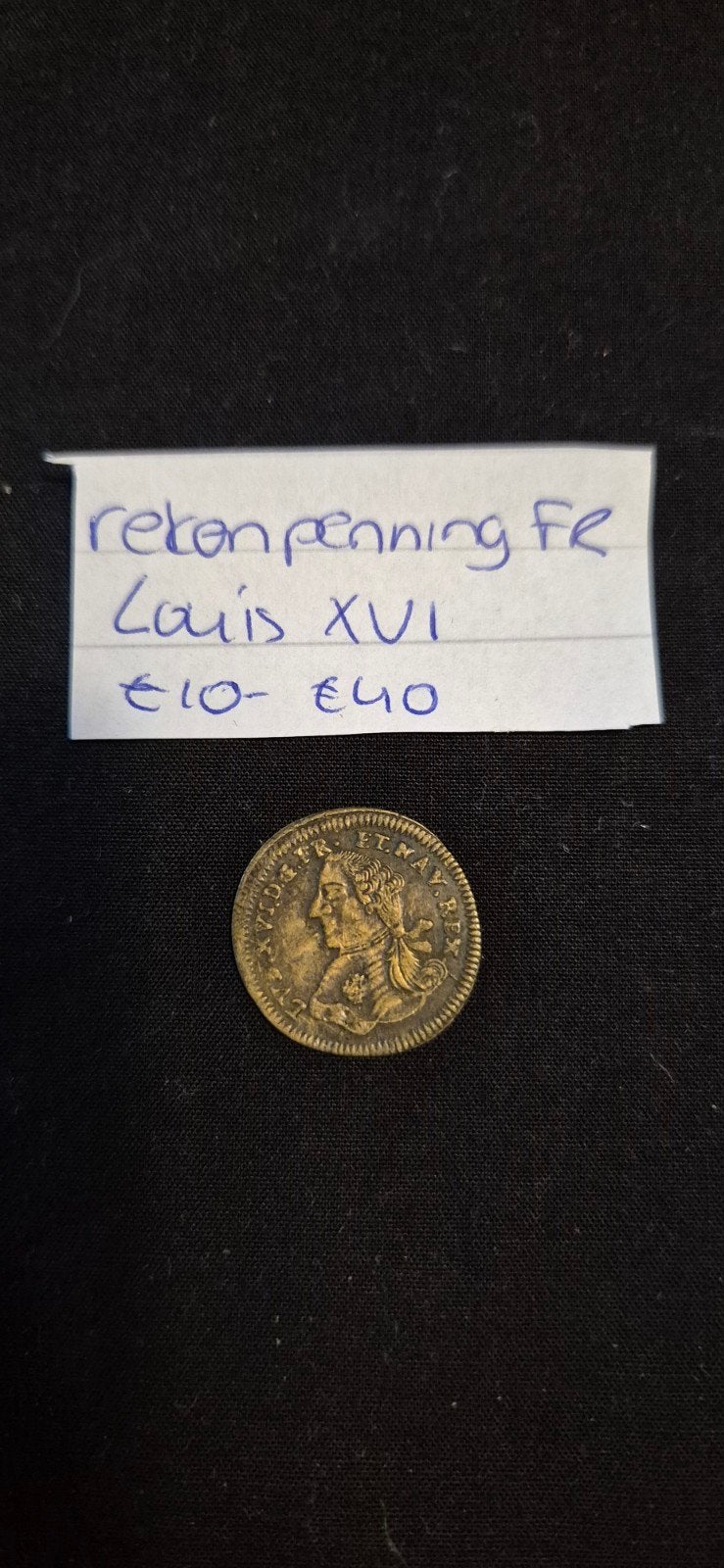 Rekenpenning Lodewijk XVI, Postzegels en Munten, Penningen en Medailles, Ophalen of Verzenden, Overige materialen