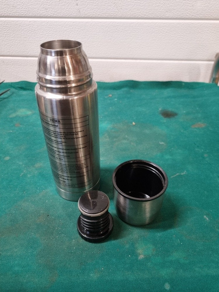 thermosfles met drinkkop rvs, Ophalen of Verzenden, 'T Olde Gre-j, Info@toldegrej.nl, Endepoelstraat 20f Didam