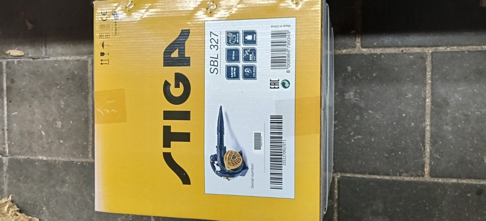 Stiga Bladblazer SBL 327 - Nieuw in doos, Ophalen, Stiga, Handgedragen, Nieuw
