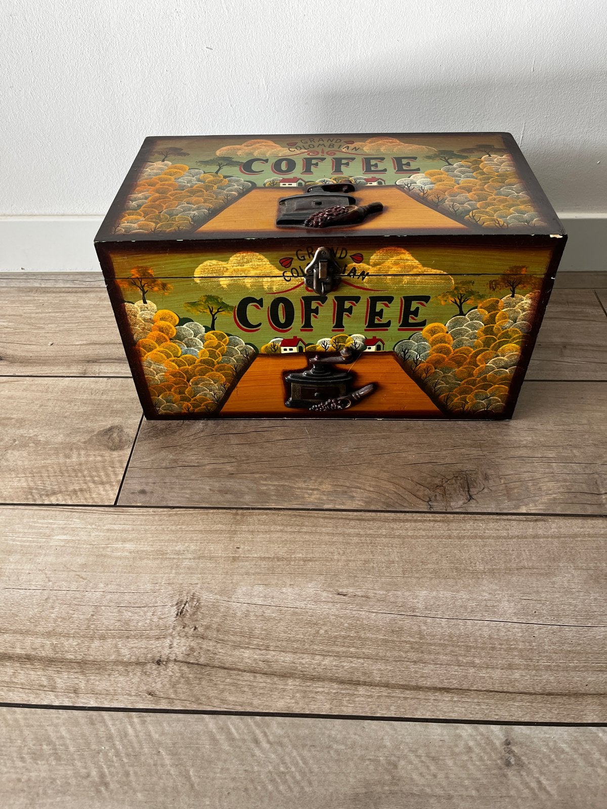 Decoratieve Koffie Kist - Vintage Stijl, Ophalen, Minder dan 50 cm, Gebruikt, 5 – 50