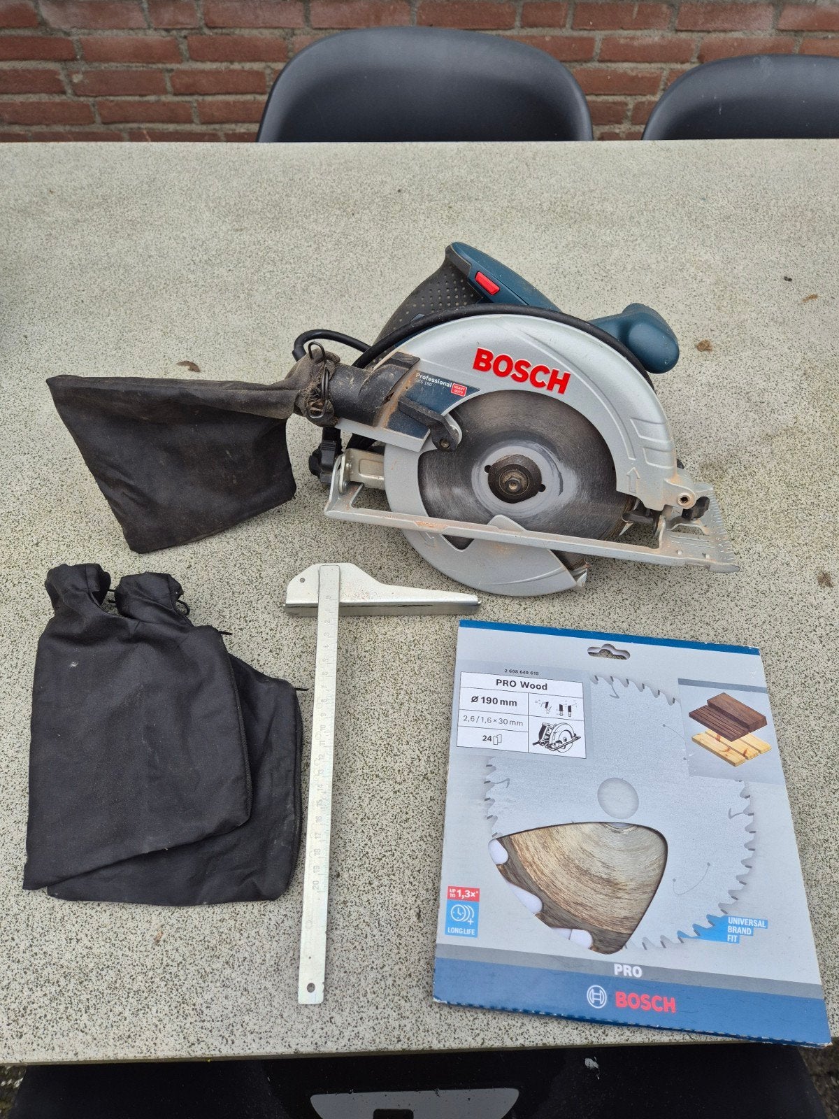 Bosch Professional GKS 190 cirkelzaag, Doe-het-zelf en Verbouw, Gereedschap | Zaagmachines, Ophalen, Gebruikt, Cirkelzaag, 30 tot 70 mm