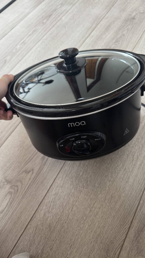 MOA slowcooker 3.5 liter keramische binnenpan zwart, Witgoed en Apparatuur, Slowcookers, Ophalen, Zo goed als nieuw
