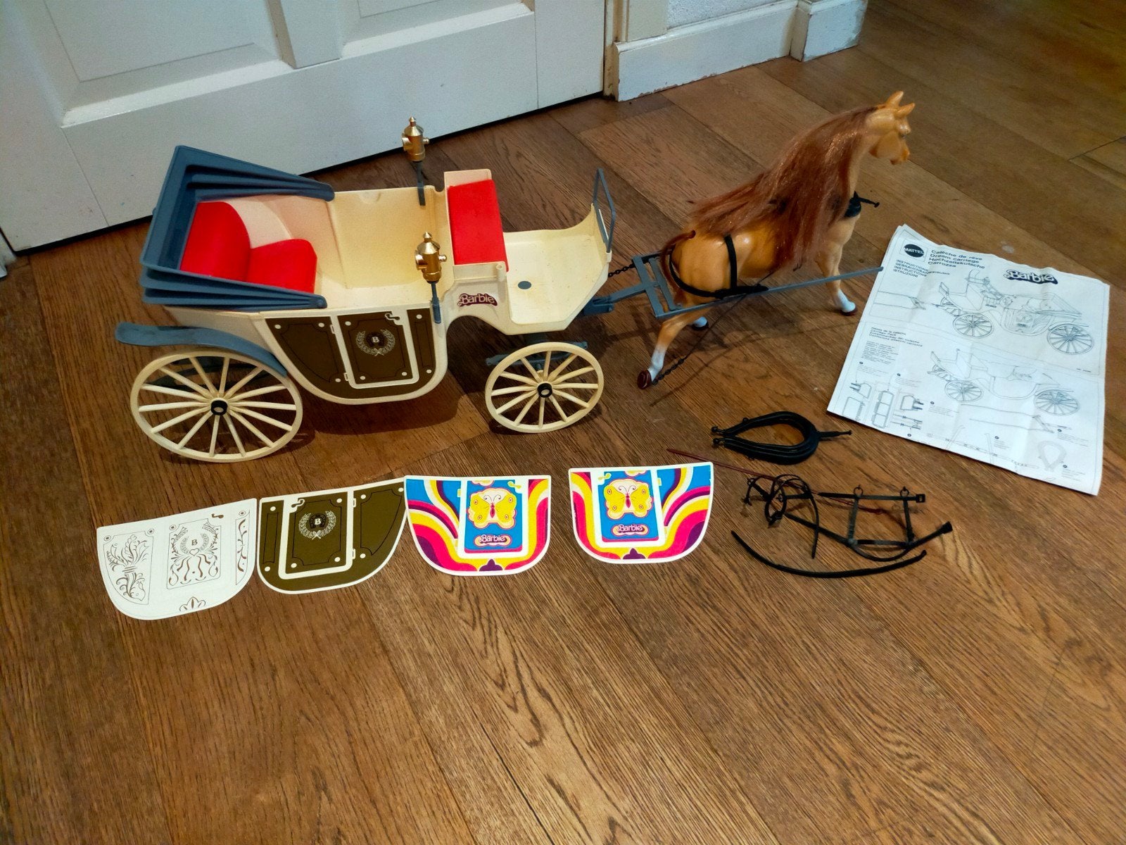 Vintage Barbie Dream Carriage / Droomkoets (Mattel 1982), Verzamelen, Ophalen of Verzenden, Gebruikt, Pop