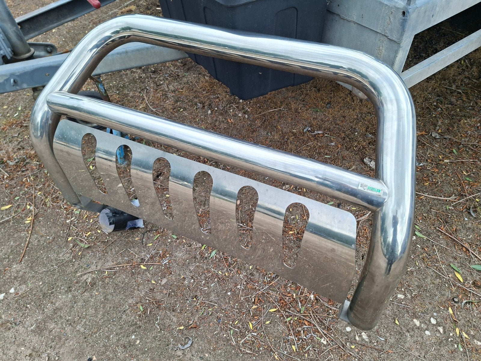 Steeler RVS Bullbar Toyota Hilux 2015-2018, Ophalen, Gebruikt