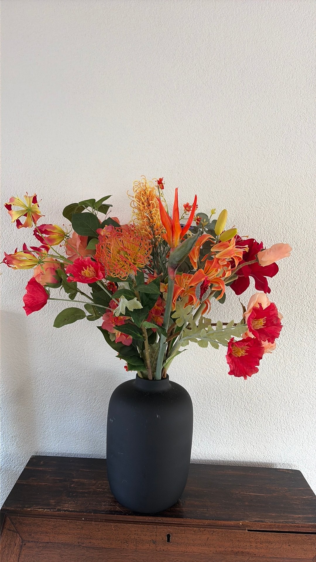 Zijden boeket - zijdenboeket - kunst bloemen, Huis en Inrichting, Verzenden, Zo goed als nieuw