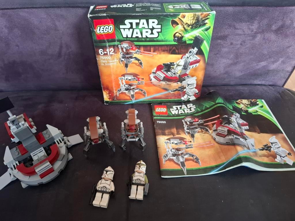 Lego Star Wars 75000 with Box Clone Troopers vs. Droidekas, Star Wars, Lego, Ophalen of Verzenden, Zo goed als nieuw