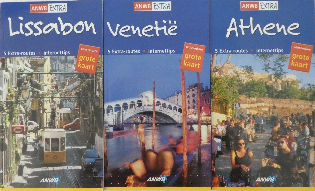 ANWB Reisgidsen Lissabon, Venetië,  Athene, Boeken, Reisgidsen, Zo goed als nieuw, Reisgids of -boek, Europa, ANWB, Ophalen of Verzenden
