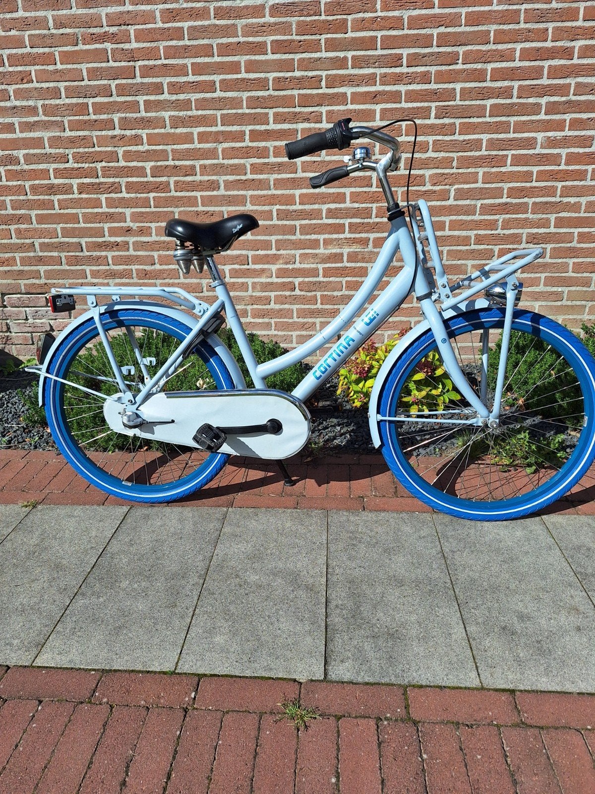 Stoere Cortina U4 Meiden fiets 22", Terugtraprem, Cortina U4 transportfiets, Versnellingen, Zo goed als nieuw