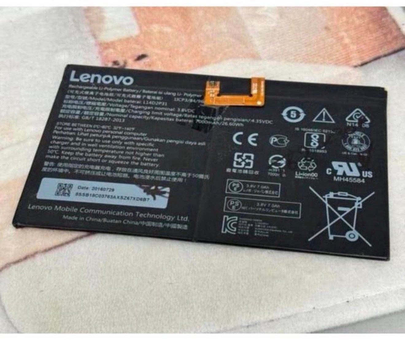 Originele L14D2P31 accu Lenovo TAB2 A10-30 A10-70 A10 NIEUW, P, P, P, Nieuw