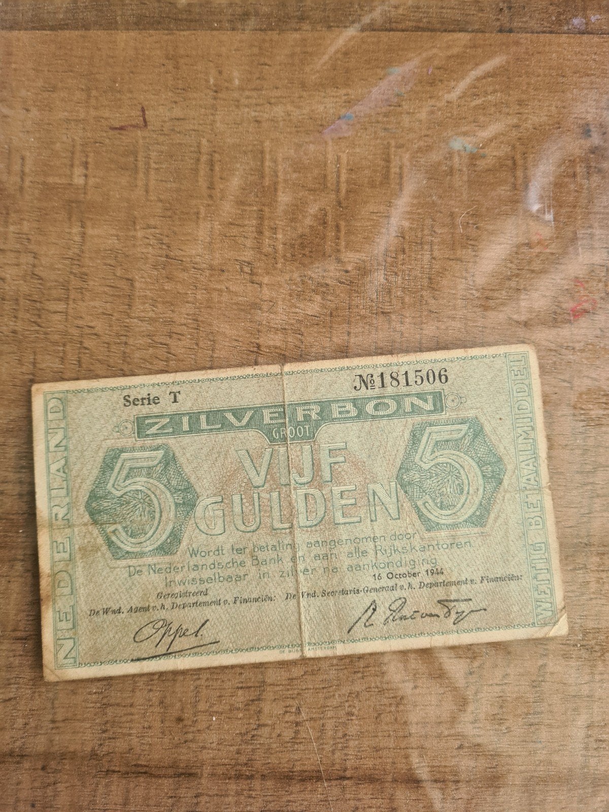 oude biljet, Ophalen of Verzenden, 25 gulden