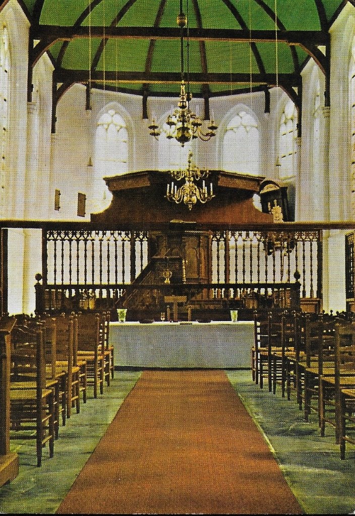 C469 Ongelopen ansichtkaart kerkgebouw gemeente zeevang, Ophalen of Verzenden, 1980 tot heden, Gelopen