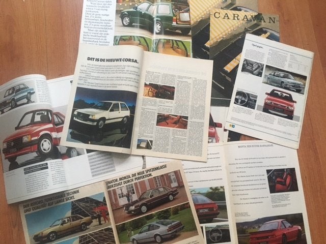 Opel range of Kadett B of B Caravan brochure/auto folder, Ophalen of Verzenden, Zo goed als nieuw, Opel