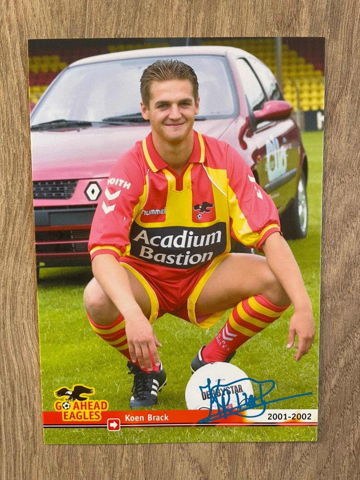 Fotokaart Koen Brack ( Go Ahead Eagles)., Ophalen of Verzenden, Nieuw, Spelerskaart