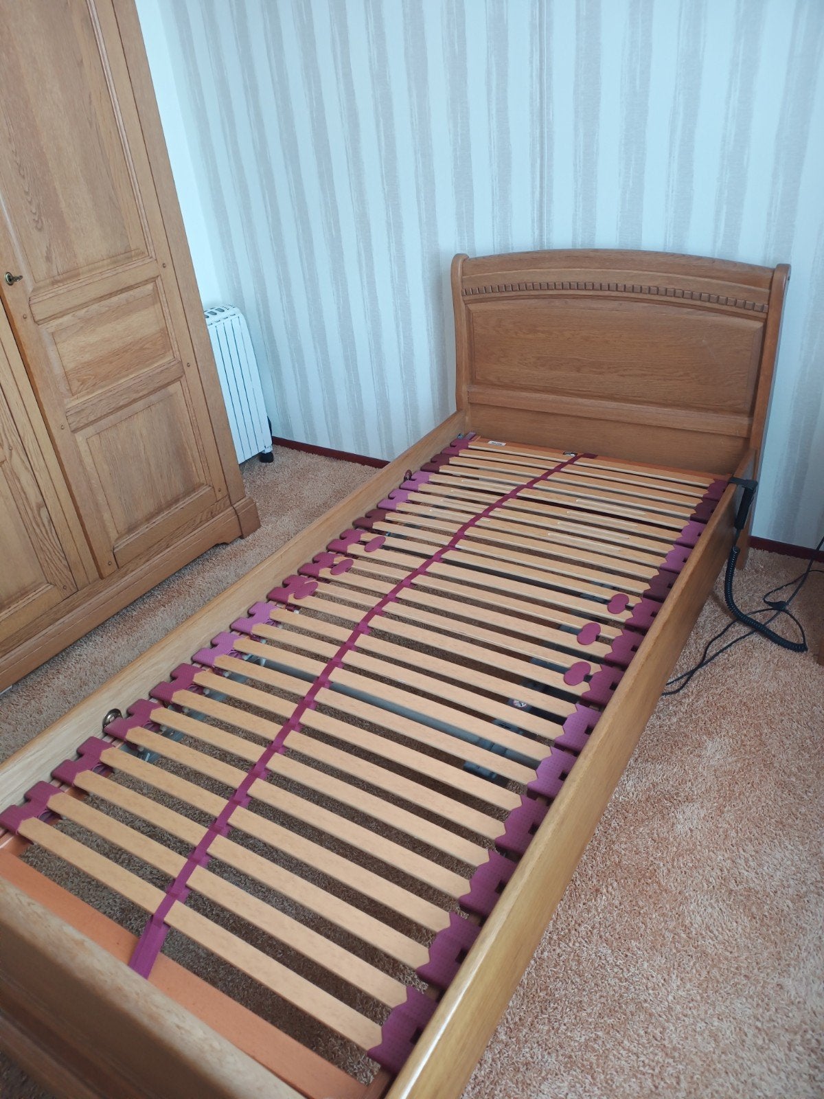 Eiken slaapkamer meubels, Ophalen, Eenpersoons, Hout, 90 cm