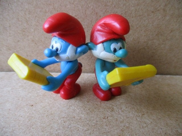 adv10812 smurfen poppetje 36, Verzamelen, Ophalen, Smurfen, Gebruikt, Beeldje of Figuurtje