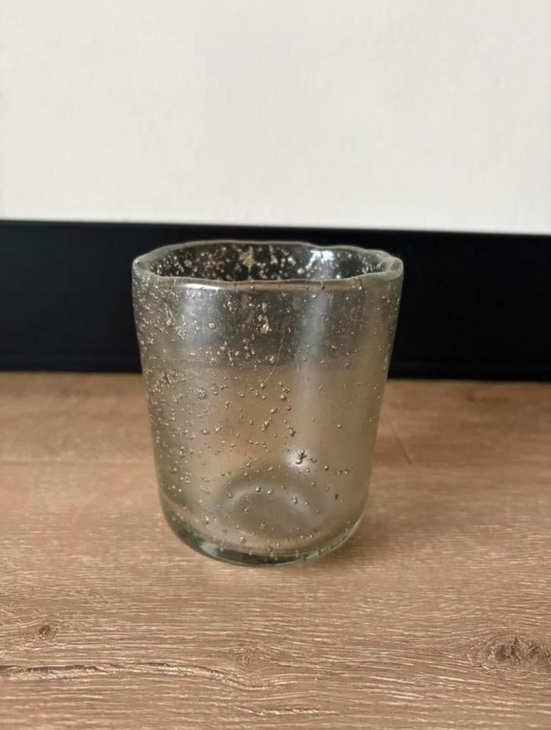 Glazen windlicht van Hoffz, Overige materialen, Overige kleuren, Ophalen of Verzenden, Zo goed als nieuw