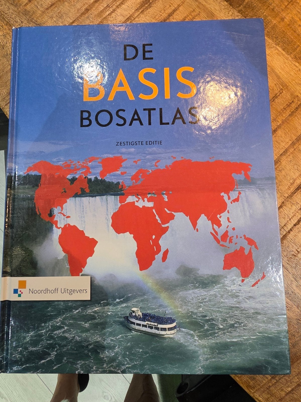 De Basis Bosatlas 60e editie - Wereldatlas, Ophalen of Verzenden, Zo goed als nieuw, Bosatlas
