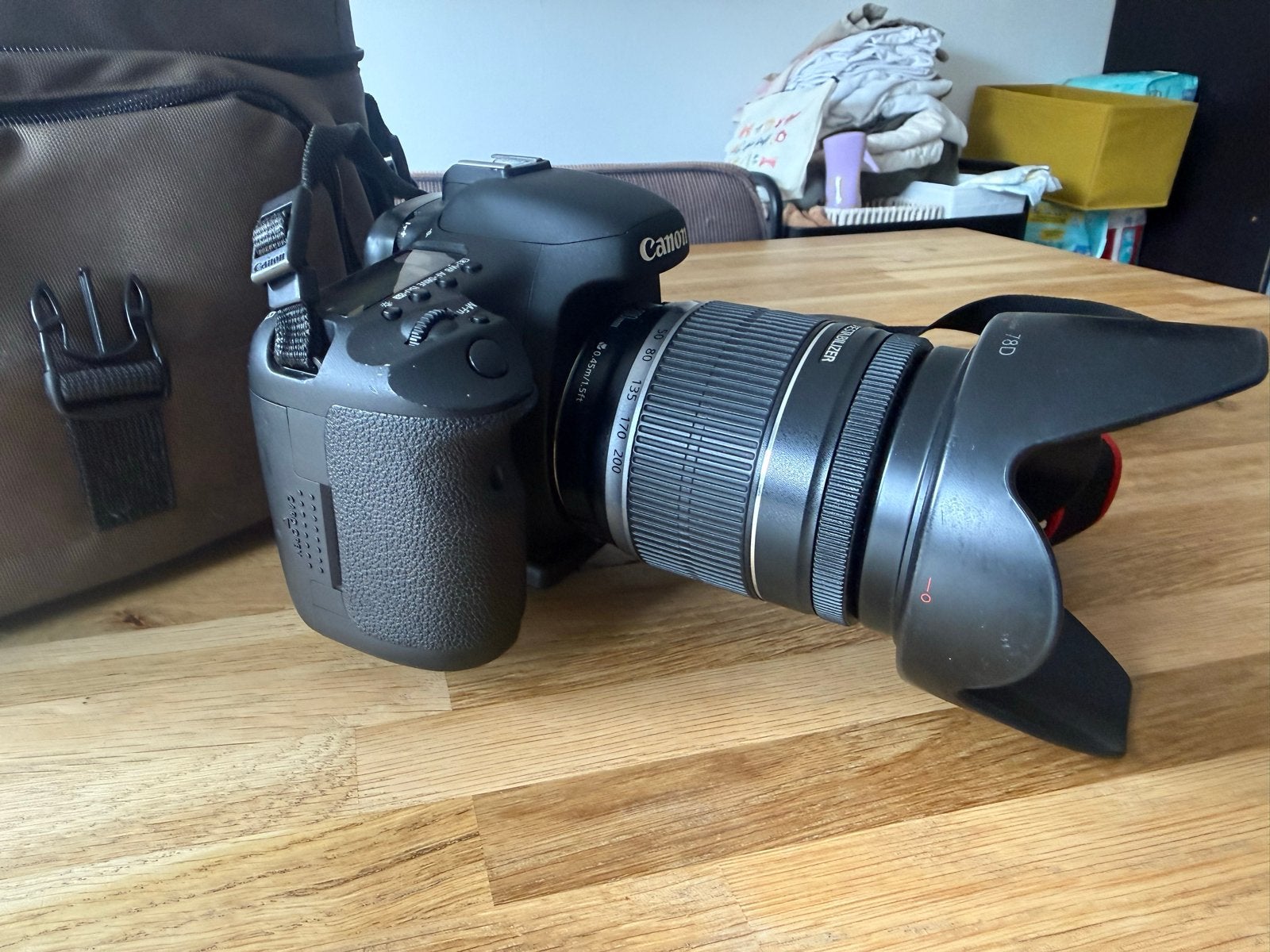 Canon EOS 7D met 18-200MM lens en cameratas, Ophalen, Gebruikt, Spiegelreflex, Canon