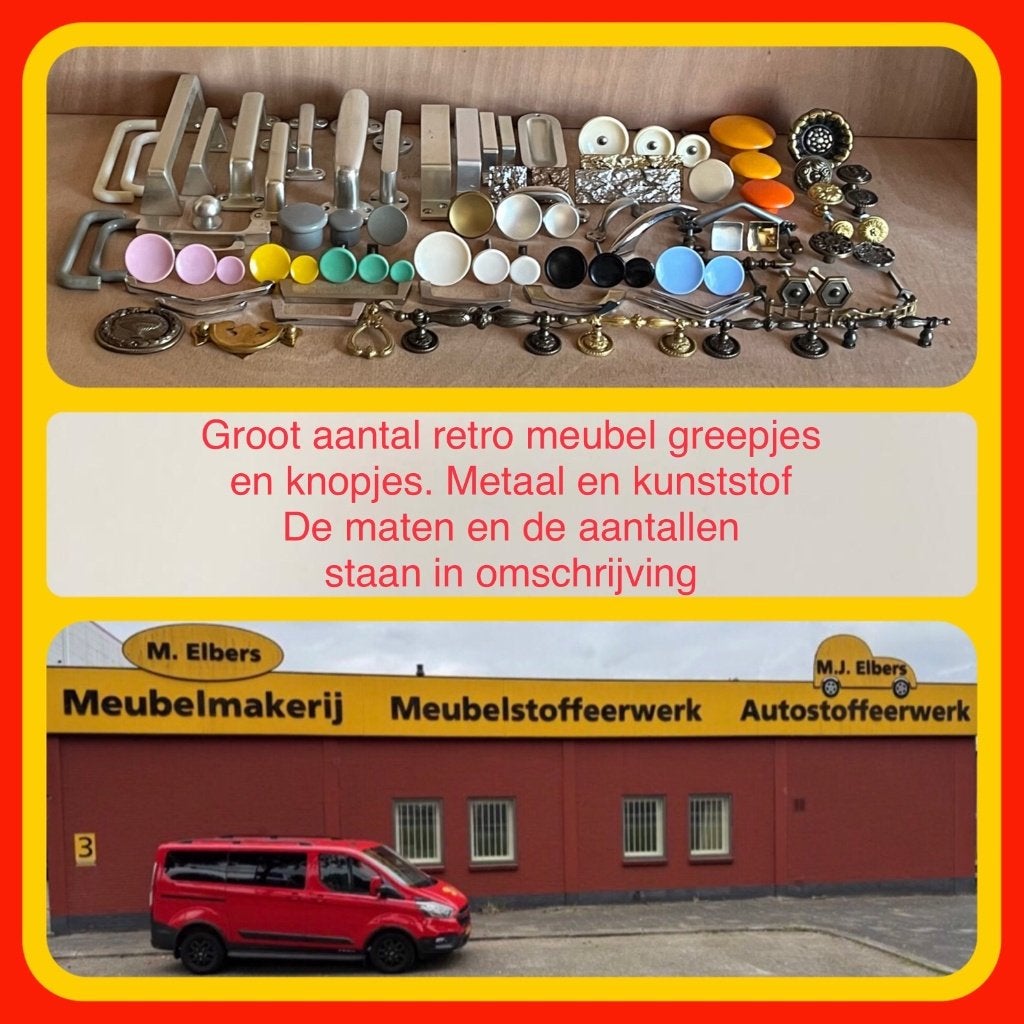 031. RETRO Meubelgreepjes en knopjes diverse soorten NIEUW, Huis en Inrichting, Ophalen of Verzenden, Nieuw