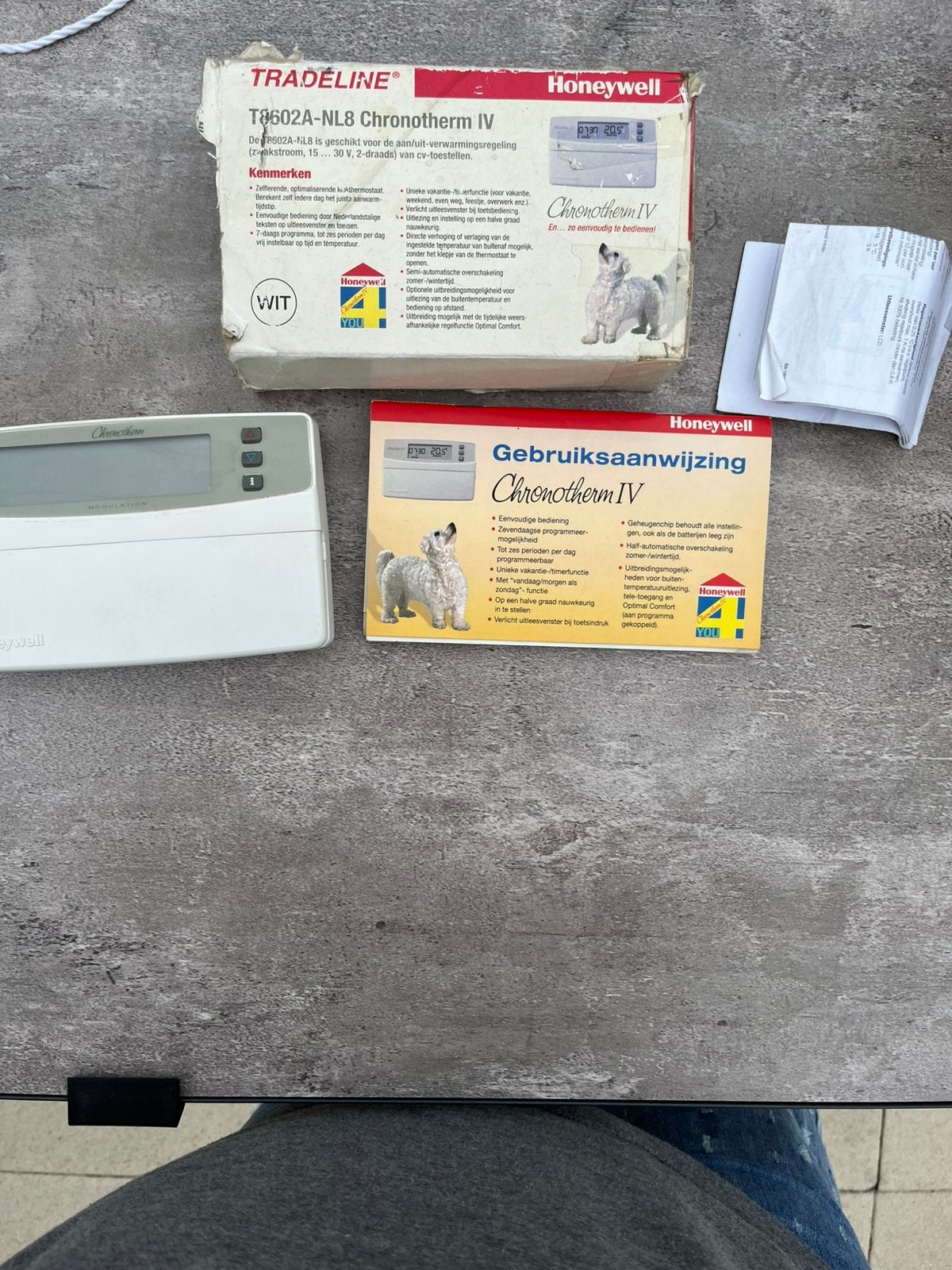 Honeywell thermostaat, Ophalen, Gebruikt